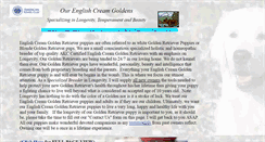 Desktop Screenshot of cutegoldenpups.com